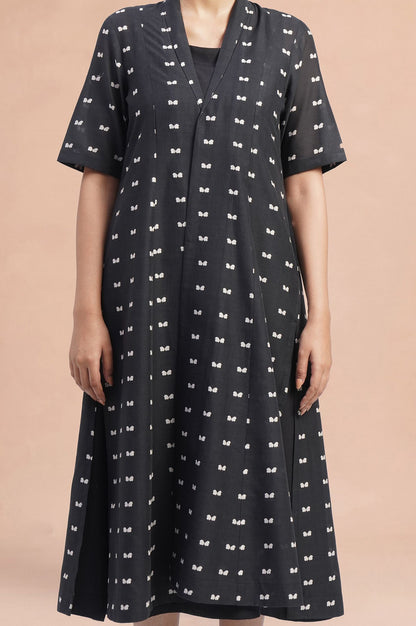 Core Casual Layered A-line Dress &amp; Jacket Set