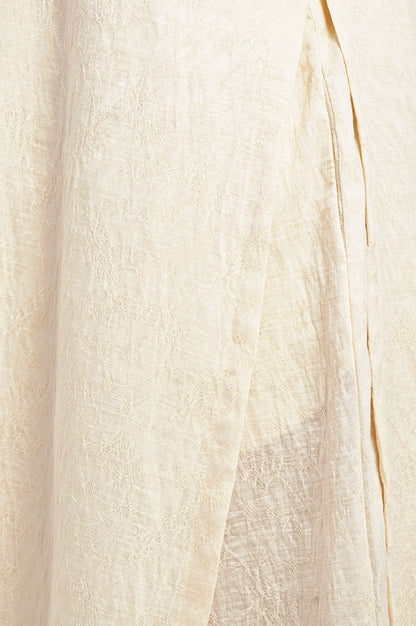 Boardroom Elegance Textured Stright Kurta &amp; Flared Pant Set