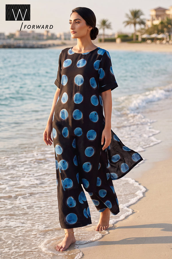 Retro Play Travel Kurta & Pant Set