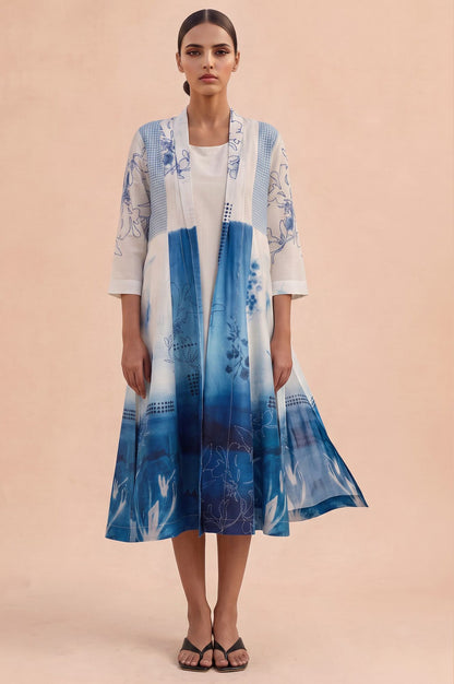 Inked In Layered A-line Dress &amp; Jacket Set