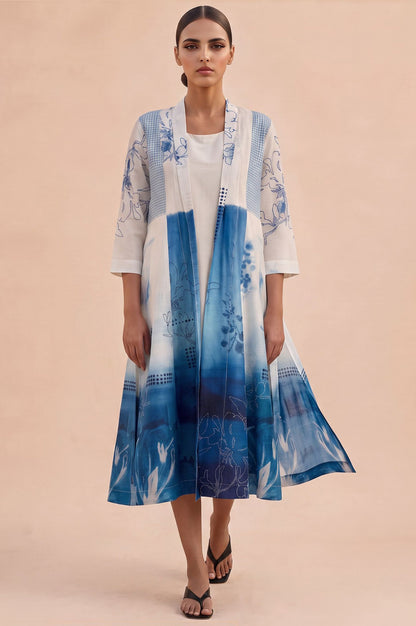 Inked In Layered A-line Dress &amp; Jacket Set