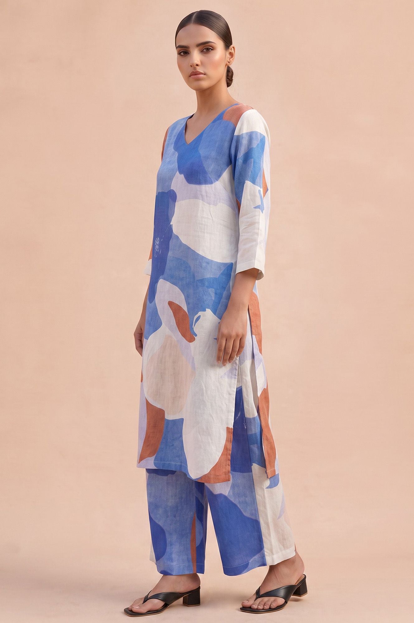 AM-to-PM Straight Kurta &amp; Pant Set