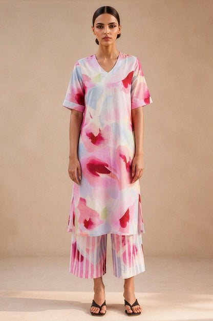 Fresh Canvas Floral Casual Kurta &amp; Pant Set