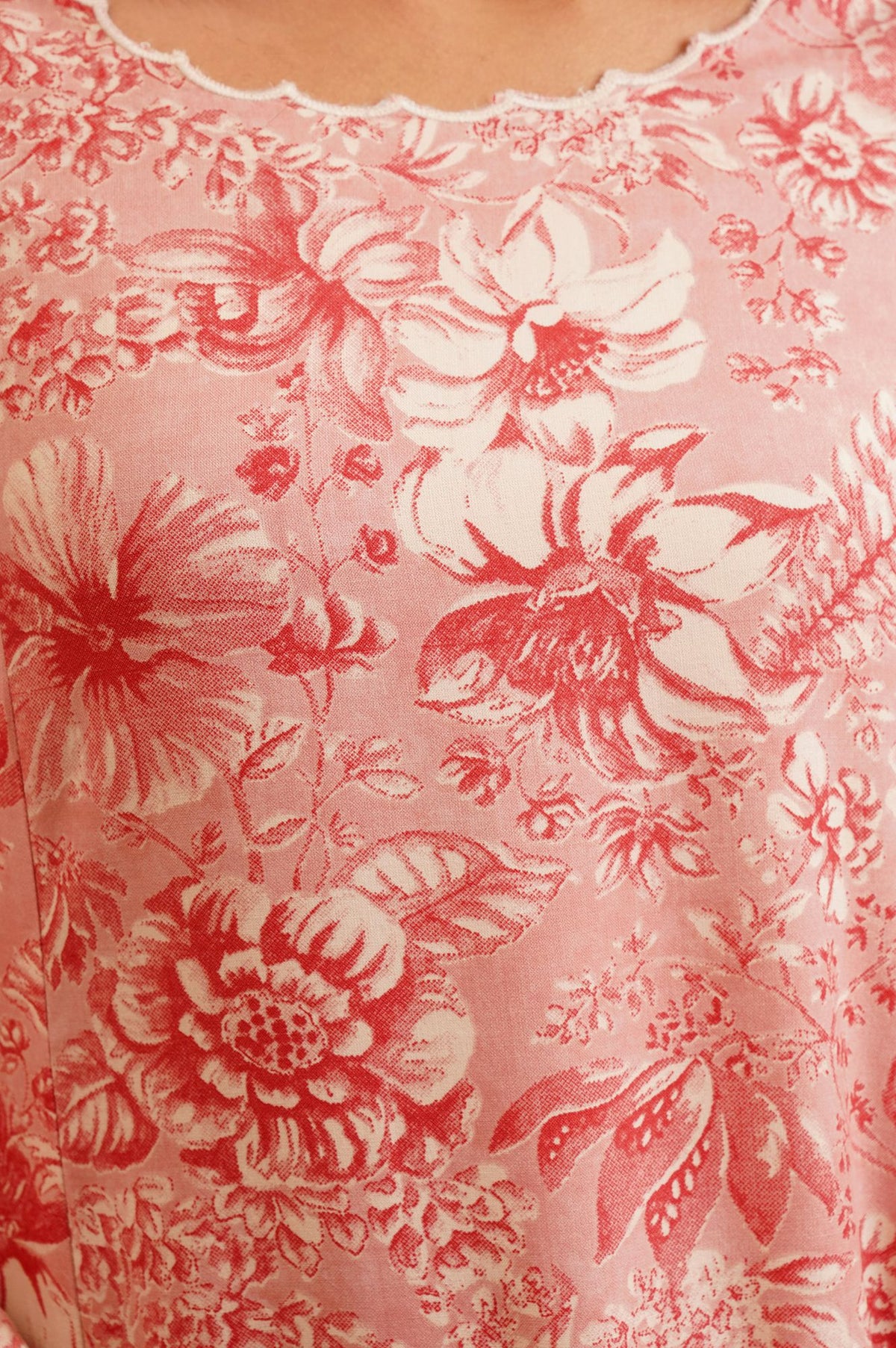 Pink Floral Printed Rayon Straight Kurta with Straight Pants and Dupatta Set