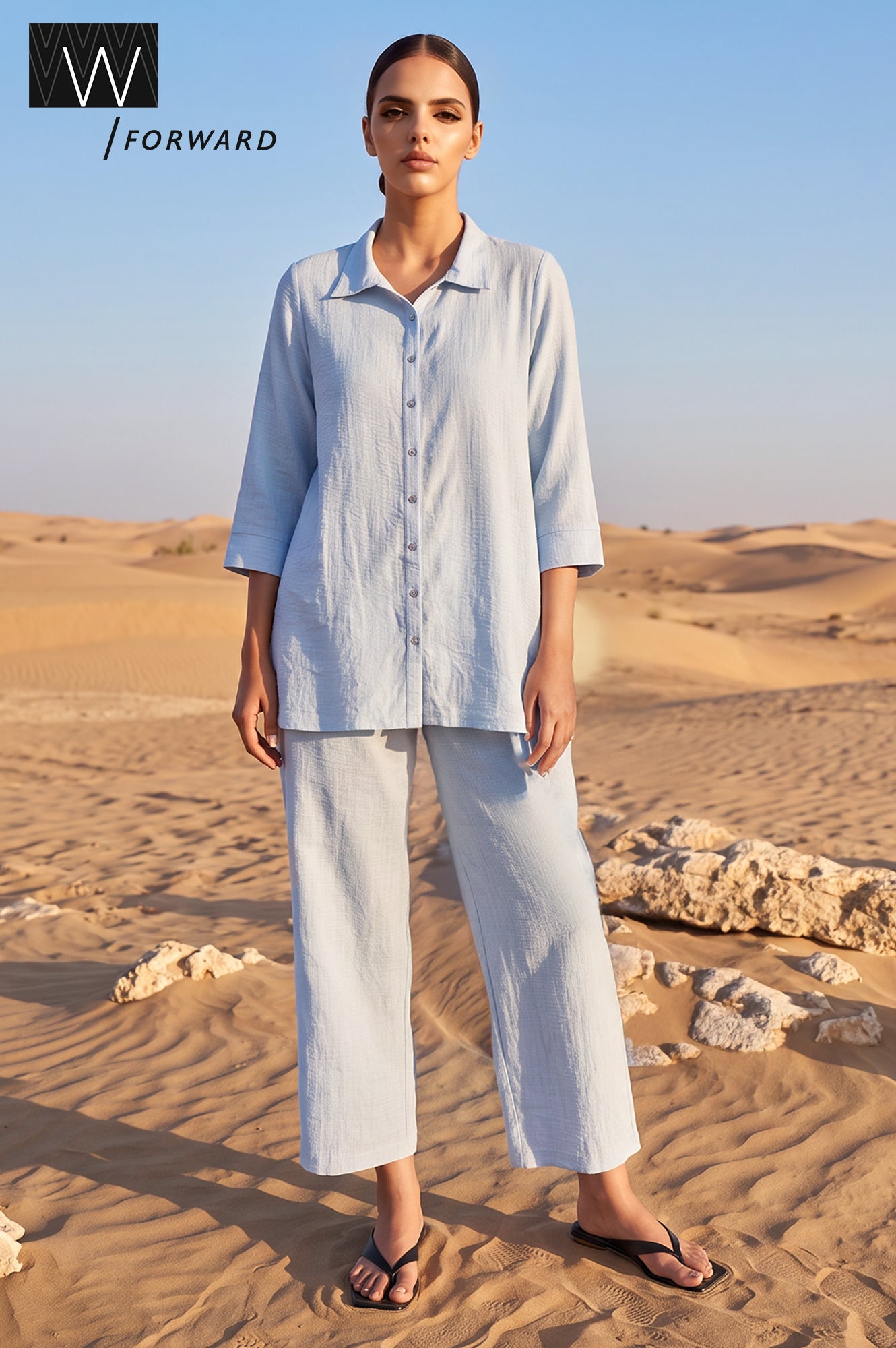 Laid-back State Casual Shirt &amp; Pant Set
