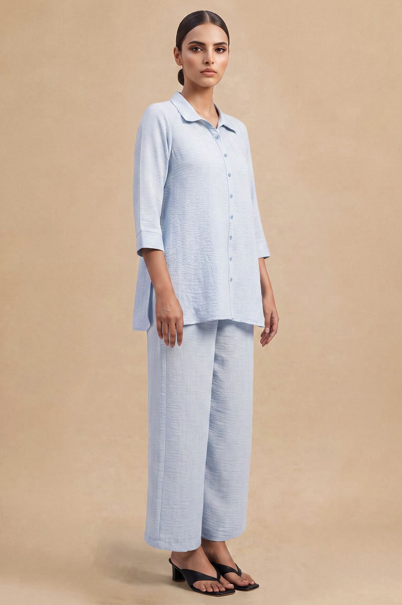 Laid-back State Casual Shirt &amp; Pant Set