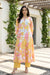 Multi-coloured Floral Printed Pure Cotton Flared Kurta