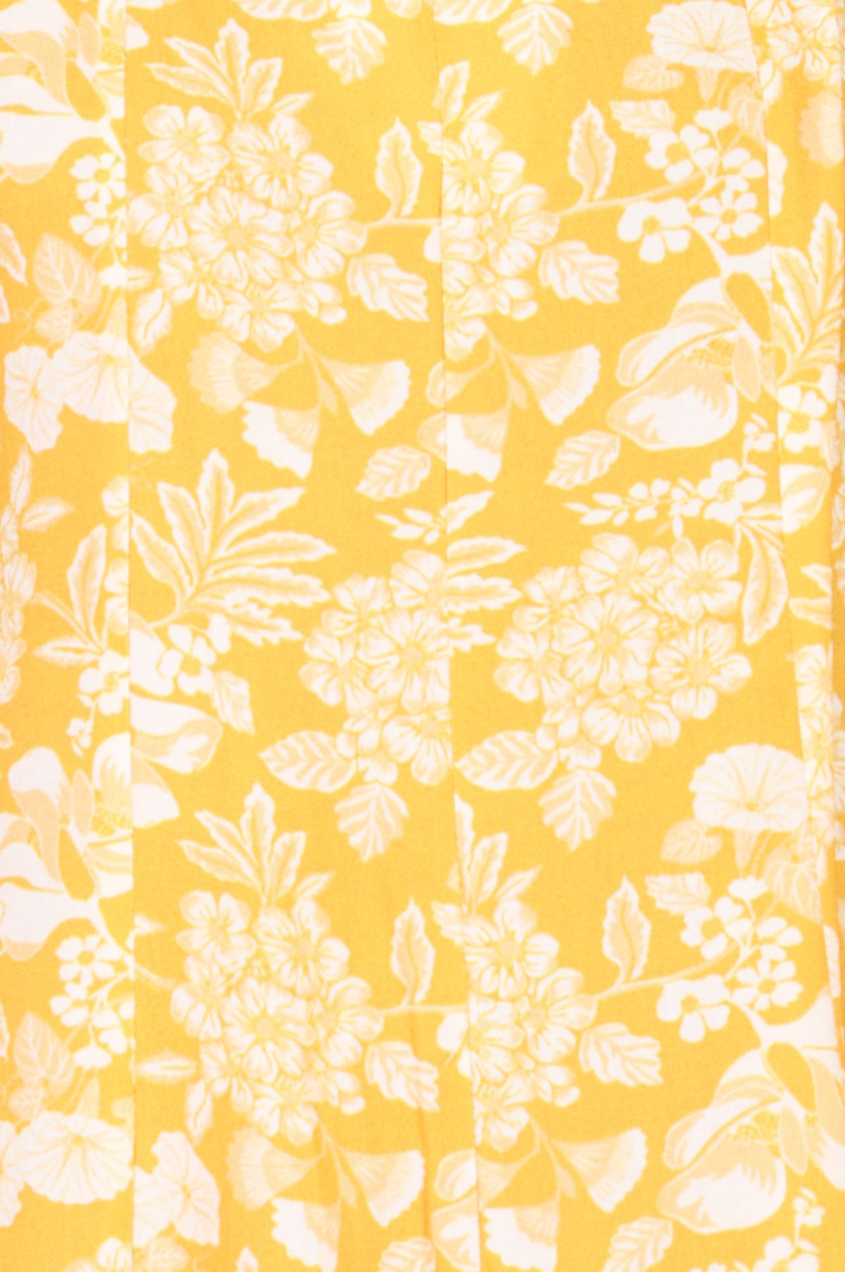 Yellow Floral Printed Rayon A-line Kurta