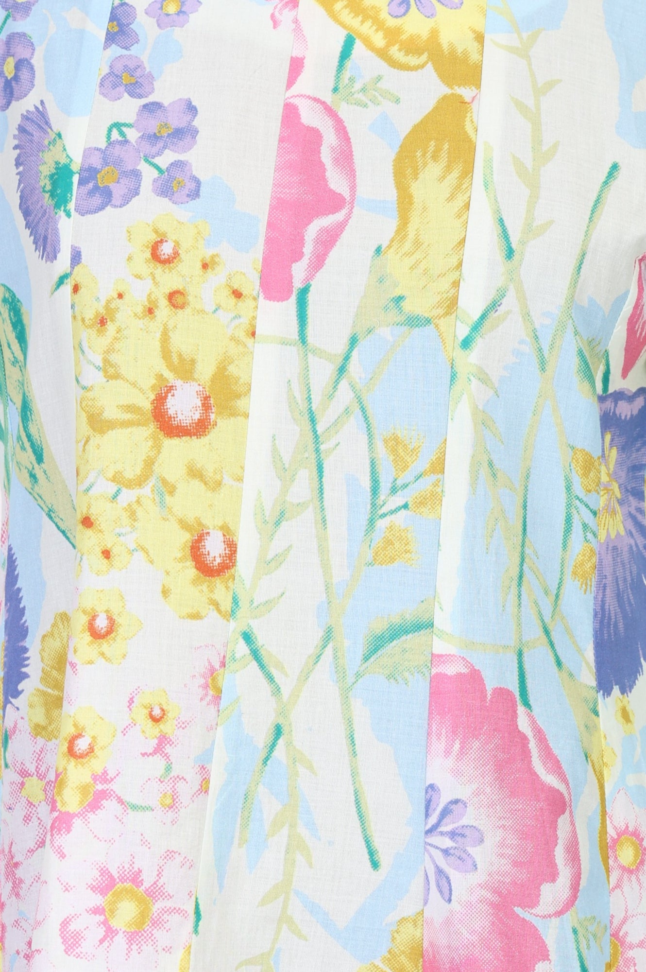 Multicolor Floral Printed Pure Cotton A-line Kurta