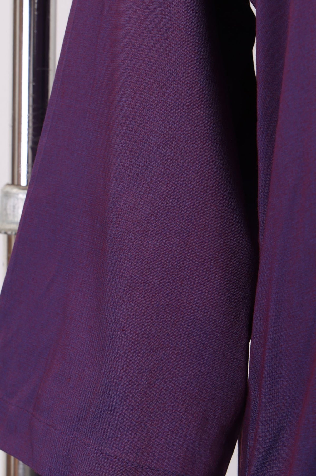 Purple Embroidered A-line Kurta